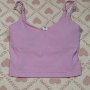 lululemon athletica Vita Pink Cropped Align Sweetheart Tank